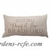 4 Wooden Shoes Script Couples Names with Date Textured Linen Lumbar Pillow FWDS1415